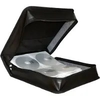 MediaRange - Lomme for CD/DVD-plater - 300 plater - syntetisk skinn - svart