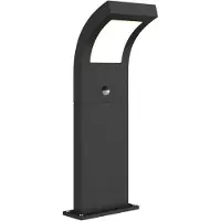 Arcchio Advik LED-veilampe, 60 cm, antrasitt, sensor, IP54