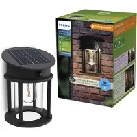 Philips LED-solcelledrevet utendørs vegglampe Geri UE Sensor, rund, IP44