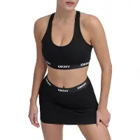 DKNY Logo Elastic Scoop Sport-bh