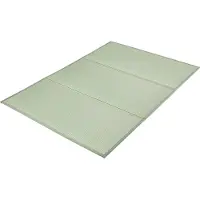 Vevor japansk tatamimatte, sammenleggbar japansk tatamimadrass i queen size (naturlig sivgress), japansk gulvmadrass med sklisikker bakside og frisk duft, futonmadrass for soving, meditasjon, yoga