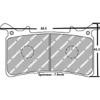 FERODO Fdb2324st Sinter Grip Road Sintrede Bremseklosser