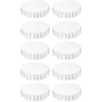 Vevor hvite runde duker 10-pakning, 90 tommer i diameter, flekk- og rynkebestandige, maskinvaskbare duker, polyesterstoffduker til bryllup, fest, bankett, formelle arrangementer