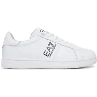 EA7 unisex. 7X000332_AF10848 Classic Leather Sneakers white (41 1/3), Flat, Laces, Casual