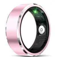 Mtp Products R5 Smart ring i aluminiumslegering med ladeveske - Størrelse: 8/18.2mm - Rosa