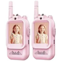 Mtp Products JK200 Video Walkie-Talkie for barn med kamera - 2 stk. - Rosa