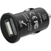 Eufab mini USB-ladeadapter, tillatt belastningsstrøm maks 1 A, passer til universell 12 V til 5 V og 24 V til 5 V