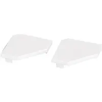 SOLAR PLUS Endestykke Art Corner Hvid 2 stk., til E-7504028 Profil Art Corner 2m Hvid PROFESSIONEL