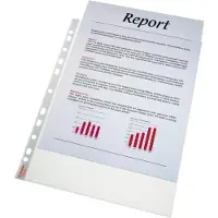 Esselte Plastlommer A4 55my, PP, krystallklare - (100 stk.)