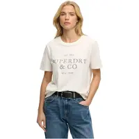 Superdry Luxe Casual Relaxed Kortarmet T-skjorte