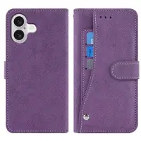 Mtp Products iPhone 17 Elegant retro lommebokveske med roterende kortholder - Lilla