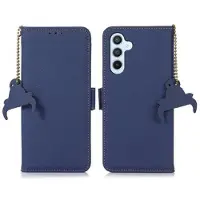 Mtp Products Samsung Galaxy S26 lommebokveske i lær med RFID - Sapphire
