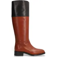 Alpe for woman. 534208 Couture Leather Boots brown, black (39), 3 to 5 cm, Zip, Casual