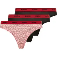 HUGO Design 10272521 Red Tanga 3 Enheter