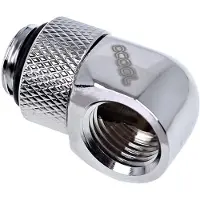Alphacool Eiszapfen Connector Series L-connector - Armatur for væskekjølesystem - krom