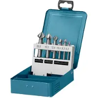 Makita - Borsett - senkebor - 6 deler - 6.3 mm, 12.4 mm, 16.5 mm, 8.3 mm, 10.4 mm, 20.5 mm - M5, M6, M8, M10, M4, M3 - 5 mm, 6 mm, 8 mm, 10 mm - cylindrical - lengde: 50 mm, 60 mm, 56 mm, 45 mm, 63 m