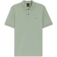 BOSS for man. 50553564 Pallas green polo shirt (S), Casual, Cotton, Short sleeve