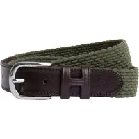 Hackett London for man. HM413225 Parachute belt green (S), Casual, Polyester, Leather