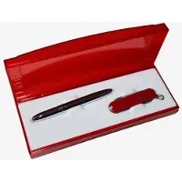 Fisher Space Pen Victorinox Set – Chrome Bullet & Red Knife