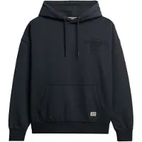Superdry for woman. W2012575A Luxe Casual Relaxed navy hooded jumper (XS), Cotton