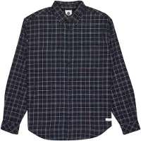 Element Button Down Regular Flannel Skjorte blå