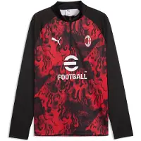 Puma AC Milan Warmup Quarter-Zip Top Men, Football, Red/Black, L