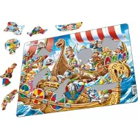 Larsen Puzzles Puzzle Vikings - 30 pieces Maxi (36.5x28.5 cm) 2D Puslespill