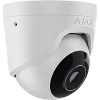 Ajax Baseline TurretCam - Nettverksovervåkingskamera - lite tårn - innendørs, utendørs - støvbestandig / vannbestandig - farge (Dag og natt) - 8 MP - 3840 x 2160 - 4K - lyd - LAN 10/100 - H.264, H.26