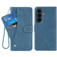 Mtp Products Samsung Galaxy S26 Elegant retro lommebokveske med roterende kortholder - blå