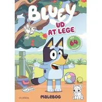 Forlaget Gyldendal Malebok - Bluey - Ut til leker - - OneSize - Malebok