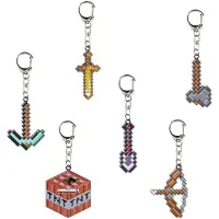 Minecraft Metal Pack Of Nøkkelring 6 Enheter