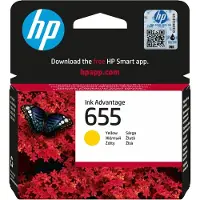 HP Blekkpatron gul (655), 600 sider