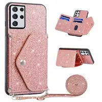 Mtp Products Samsung Galaxy S26 Ultra Stardust Deksel med Kortlomme - Rosa