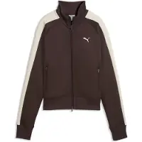 Puma T7 ALWAYS ON Short Track Jacket Women, Clothing, Chocolate Brown, M