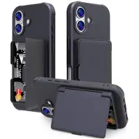 Mtp Products iPhone 17 Hybrid-deksel med Speil og Kortholder - Svart