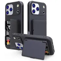 Mtp Products iPhone 17 Pro Max Hybrid-deksel med Speil og Kortholder - Svart