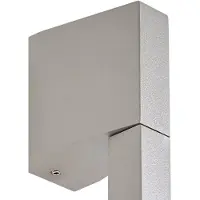 LINDBY utendørs LED-vegglampe Neano, 120 cm, steingrå, IP54