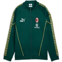 Puma AC Milan KING Anthem Jacket Youth, Football, Dark Myrtle/Sunny Yellow, 7-8Y