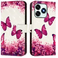 Mtp Products Honor X5c Plus Wonder Series lommebokveske - Rose sommerfugler