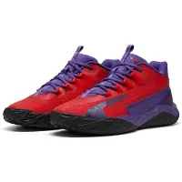Puma Dagger 2 Mid Basketball Shoes Unisex, Women, Violet/Red/Black, 40