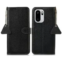Mtp Products OnePlus Ace 6/6T/15R lommebokveske i lær med RFID - svart