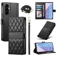 Mtp Products Samsung Galaxy A57 Luksuriøst Vattert Lommeboketui - svart