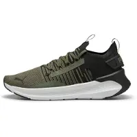 Puma SOFTRIDE Symmetry Fuzion Running Shoes Unisex, Fitness, Loden Green/Black/Feather Gray, 45