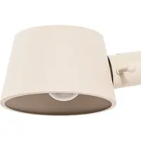 LUCANDE gulvlampe Silka, 173 cm, beige, justerbar, E27