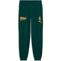 Puma AC Milan FtblCulture Sweat Pants Men, Football, Dark Myrtle/Sunny Yellow, L