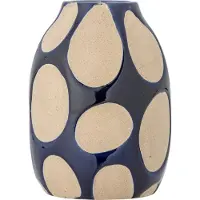 Bloomingville Bashir vase blå steintøy