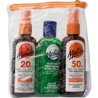 Malibu Dry Oil SPF20 & SPF50 + After Sun 3-pack