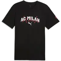 Puma AC Milan FtblCulture Tee Men, Football, Black/White, S