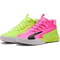 Puma Dagger 2 Mid Basketball Shoes Unisex, Women, Lime Squeeze/Bright Aqua/Black, 47