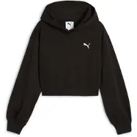Puma WARDROBE ESS Short Length Hoodie Youth, , Black, 9-10Y